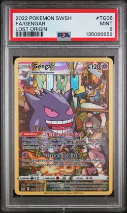 Pokemon Lost Origin Gengar Trainer Gallery Holo Card TG06/TG30 PSA 9 - Image 1