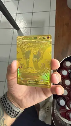 Mega Charizard X EX Gold Full Art Holo Pokemon Card 130/094 - Image 2