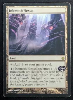 MTG Inkmoth Nexus- STAMPED -Mirrodin Besieged Magic the Gathering Card # 145 - Image 1