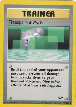 POKEMON TRANSPARENT WALLS TRAINER CARD - Image 1