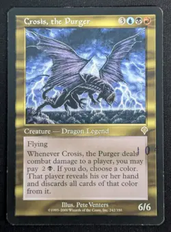 MTG Crosis, the Purger- STAMPED -Invasion Magic the Gathering Card # 242 - Image 1