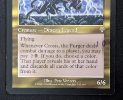 MTG Crosis, the Purger- STAMPED -Invasion Magic the Gathering Card # 242 - Image 4