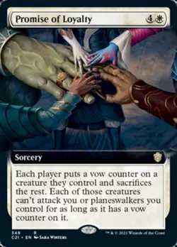 Promise of Loyalty (Extended) [Commander 2021] Magic MTG - Image 1