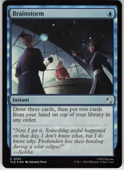 MTG Brainstorm Foil NM Avatar: The Last Airbender: Eternal Legal Magic 155 - Image 1