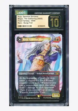 MTG CGC 10 PRISTINE Kuja, Genome Sorcerer Rare Surge Foil 2025 #0544 FIN English - Image 1