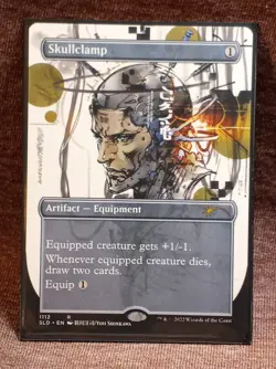 109 Skullclamp Yoji Shinkawa Secret Lair non-foil SLD #1112 NM Never Played MTG - Image 1