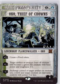 Oko, Thief of Crowns Outlaws of Thunder Junction Breaking News Regular NM M 0050 - Image 1