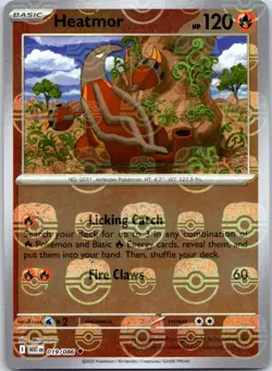 Heatmor (Master Ball Pattern) #019/086 SV: White Flare Pokemon Near Mint - Image 1