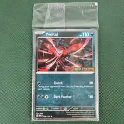 SEALED Yveltal 088/132 Mega Evolution Stamped Cosmos Holo Promo Pokemon Card - Image 1