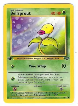 Bellsprout 49/64 - Jungle Set - 1st Edition - 1999 Vintage WOTC - Common - LP - Image 1