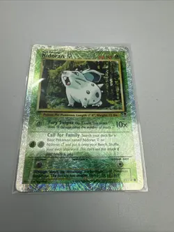 Pokemon Nidoran 82/110 Legendary Collection Reverse Holo Vintage MP/HP Error - Image 1