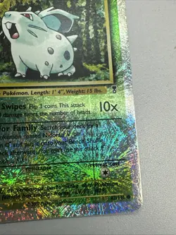 Pokemon Nidoran 82/110 Legendary Collection Reverse Holo Vintage MP/HP Error - Image 2