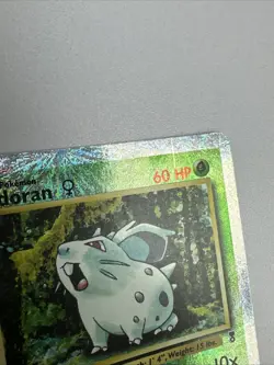 Pokemon Nidoran 82/110 Legendary Collection Reverse Holo Vintage MP/HP Error - Image 4