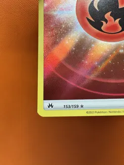 Pokemon Fire Energy Holo Crown Zenith 153/159 NM - Image 4