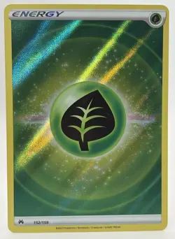 Pokemon TCG - Grass Energy #152/159 Crown Zenith Holo Pokemon Card - Near Mint - Image 1