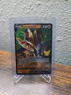 Zamazenta V - 018/025 Celebrations 25th Anniversary Holo Rare Pokemon - NM/MINT - Image 1