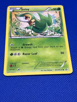 Pokemon Tcg Snivy RC1/RC25 Legendary Treasures: Radiant Collection Holo - Image 2