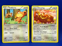 Pokemon Tcg Teddiursa RC13/RC25 & Ursaring RC16/RC25 Radiant Collection Holo - Image 1
