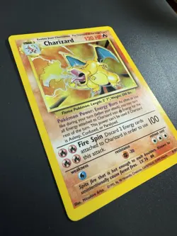 Pokemon TCG Charizard Base Set Holo Unlimited Rare Card 4/102 - Image 2