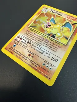 Pokemon TCG Charizard Base Set Holo Unlimited Rare Card 4/102 - Image 3