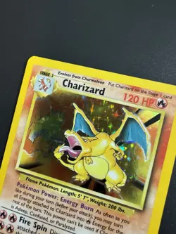 Pokemon TCG Charizard Base Set Holo Unlimited Rare Card 4/102 - Image 5
