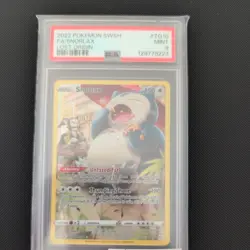 2022 Pokemon SWSH Lost Origin Snorlax Trainer Gallery Full Art PSA 9 Mint - Image 1