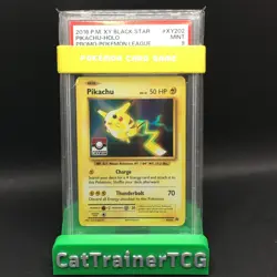 PSA 9 Pikachu XY202 Holo Pokemon League 2016 Gym Promo - Image 1