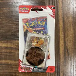Pokemon TCG Destined Rivals Blister Pack 1 Booster Pack Eevee Promo Factory Seal - Image 1