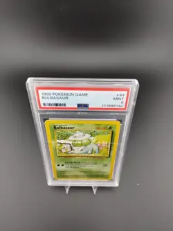 Pokemon TCG Bulbasaur Base Set Unlimited 44/102 PSA 9 WOTC Vintage 1999 Mint - Image 3