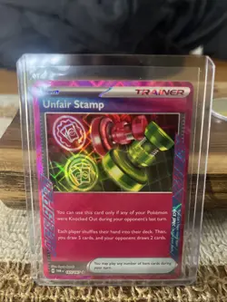 Unfair Stamp - 165/167 - Twilight Masquerade - NM - Pokemon - Image 1