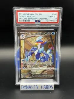 2023 Paldea Evolved Pokemon Quaquaval Ex Special Illustration Rare PSA 10 - Image 1