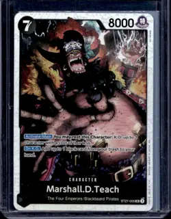 2025 One Piece Starter Deck Marshall D Teach Super Rare #ST27-005 - Image 1