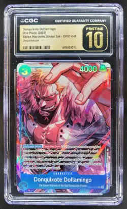 2025 ONE PIECE CCG DONQIOXOTE DOFLAMINGO OP07-048 CGC 10 PRISTINE TL3 - Image 1