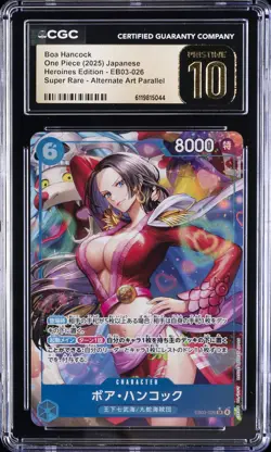 2025 ONE PIECE JPN HEROINES EDITION SUPER RARE BOA HANCOCK CGC 10 PRISTINE - Image 1