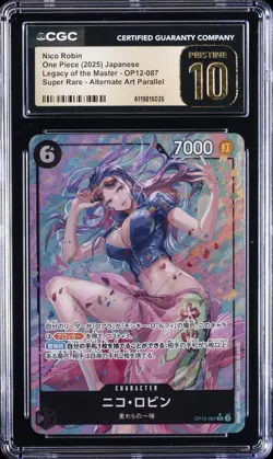 2025 ONE PIECE JPN LEGACY OF THE MASTER SUPER RARE NICO ROBIN CGC 10 PRISTINE - Image 1