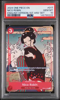 Nico Robin (English Version 1st Anniversary Set) OP01-017 One Piece Promotion... - Image 1