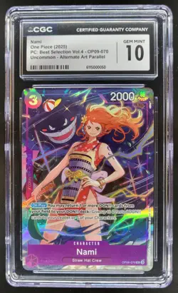 2025 ONE PIECE CCG NAMI ALTERNATE ART OP09-070 CGC 10 TL3 - Image 1