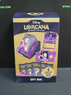 NEW DISNEY LORCANA RAVENSBURG FACTORY SEALED GIFT BOX 5 BOOSTER PACKS E CG4 - Image 1