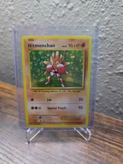 Pokemon TCG Hitmonchan Evolutions Holo Rare Card 62/108 - Image 1