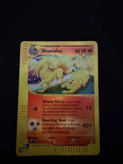 Ninetales 25/147 Pokemon Card TCG Aquapolis Unlimited Rare Holo - Image 1