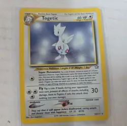 item is a 2000 Pokemon TCG Neo Genesis Holo Rare Togetic card. - Image 2