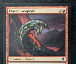 MTG Plated Geopede- Signed -Zendikar Magic the Gathering Card # 141 - Image 3