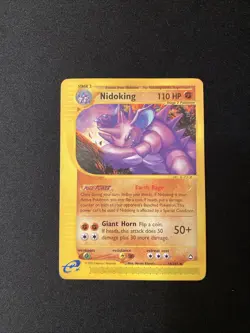 Pokemon TCG Nidoking 24/147 Aquapolis E-Series Rare Non-Holo Card - Image 1