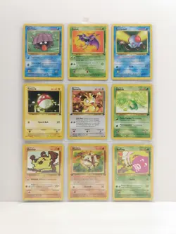 Vintage Pokemon Cards Lot – 9 CARD LOT 1st Edition / Base Set R/Fossil rare - Image 1
