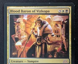 MTG Blood Baron of Vizkopa- Signed -Dragon's Maze Magic the Gathering Card # 057 - Image 3
