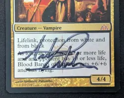 MTG Blood Baron of Vizkopa- Signed -Dragon's Maze Magic the Gathering Card # 057 - Image 4