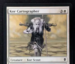 MTG Kor Cartographer- Signed -Zendikar Magic the Gathering Card # 018 - Image 3