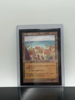 Wizards of the Coast Rishadan Port Mercadian Masques Land Regular 1999 English - Image 1