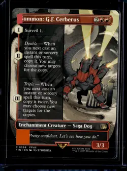 Summon: G.F. Cerberus - 368 - FIN - NM - MTG Magic the Gathering - Image 1
