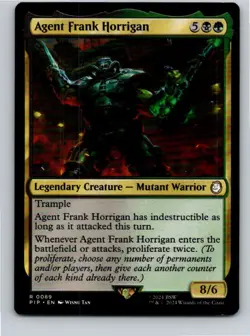 Magic the Gathering Agent Frank Horrigan Fallout Commander MTG Free Shipping! - Image 1